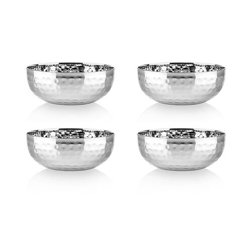 KESARIYA SS NUT BOWL OVAL HAMMERED