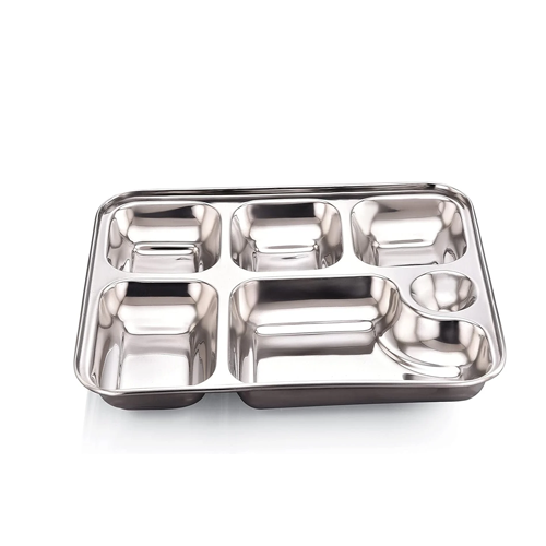 KESARIYA SS SQUARE BHOJAN PLATE (6 IN 1)