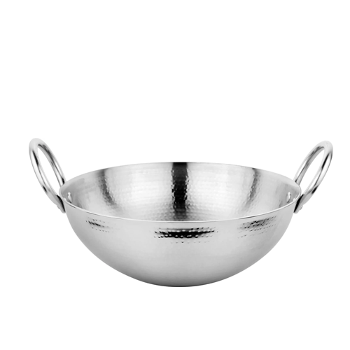 KESARIYA SS THICKPLY HAMMERED KADHAI