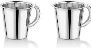 KESARIYA SS 22G RAMPATRA GLASS WITH HANDLE