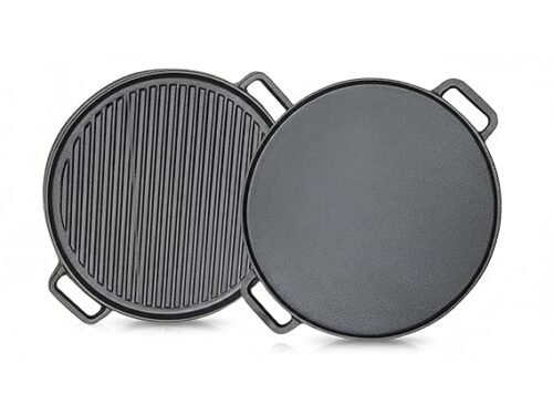 TRAMONTINA PRE SEASON CAST IRON TWIN HANDLE TAWA 30CM