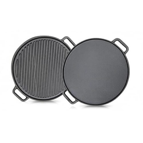 TRAMONTINA PRE SEASON CAST IRON TWIN HANDLE TAWA 30CM