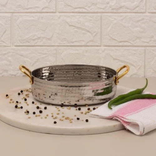 KESARIYA SS SERVING KADAI KADAI OVAL HAMMERED