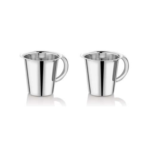 KESARIYA SS 22G RAMPATRA GLASS WITH HANDLE