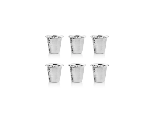 KESARIYA SS 18G HAMMERED COFFEE GLASS