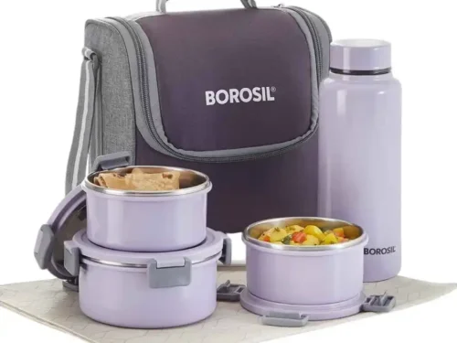 BOROSIL SO3 LUNCH BOX LAVENDER 280*2+460*1