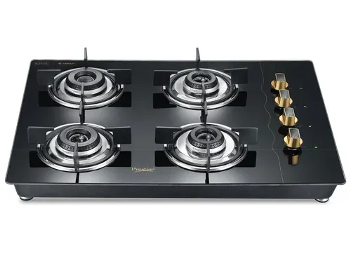 PRESTIGE GAS STOVE LPG HOB 04 GOLD NEW