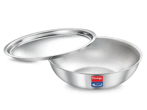 PRESTIGE TRIPLY HEXAMAGIC CERAMIC COOKWARE KADAI 20CM WITH GLASS LID