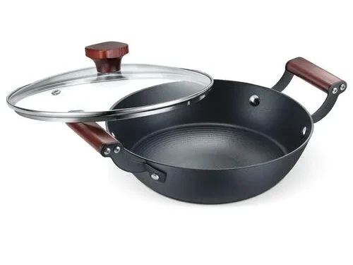 PRESTIGE LIGHT WEIGHT CAST IRON COOKWARE KADAI 24CM PATTERNED