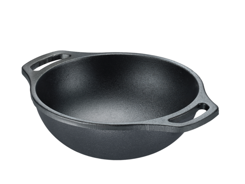 PRESTIGE CAST IRON SMOOTH FINISH COOKWARE KADAI 24CM