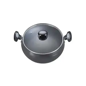 PRESTIGE HARD ANODISED PLUS COOKWARE SAUCE PAN 20CM WITH LID
