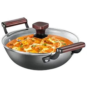 PRESTIGE LIGHT WEIGHT CAST IRON COOKWARE KADAI 24CM NITRIDE