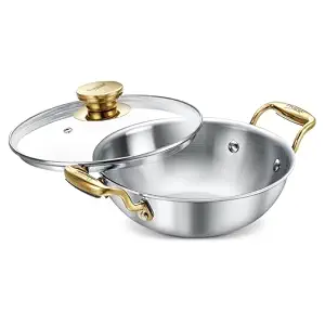 PRESTIGE TRIPLY AURUM COOKWARE KADAI 20CM