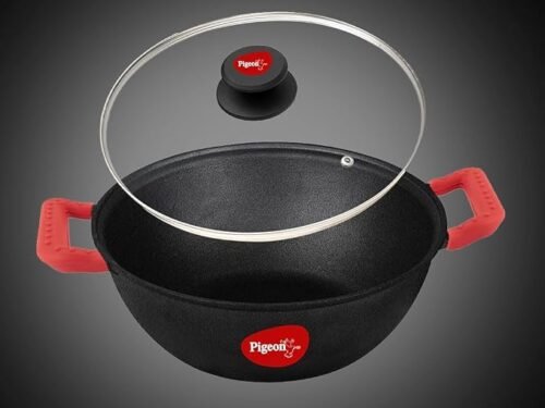 PIGEON IMPERI CAST IRON KADAI WITH LID 260