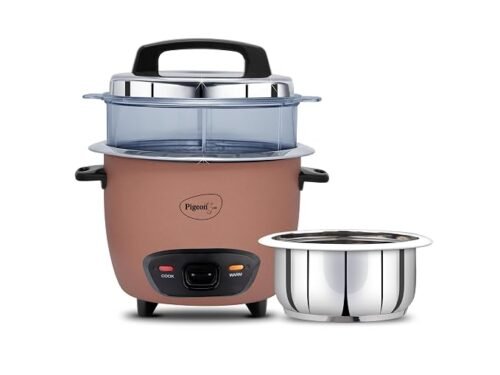 PIGEON ERC INOX PRO WITH STEAMER 1L DX PINK