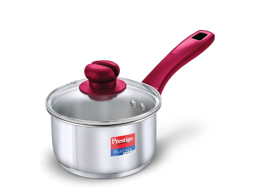 PRESTIGE SS PLATINA POPULAR COOKWARE SAUCE PAN 18CM RH