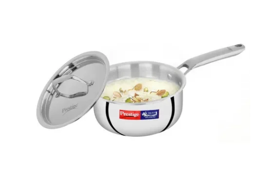 PRESTIGE TRIPLY SPLENDID COOKWARE SAUCE PAN WITH LID 16CM