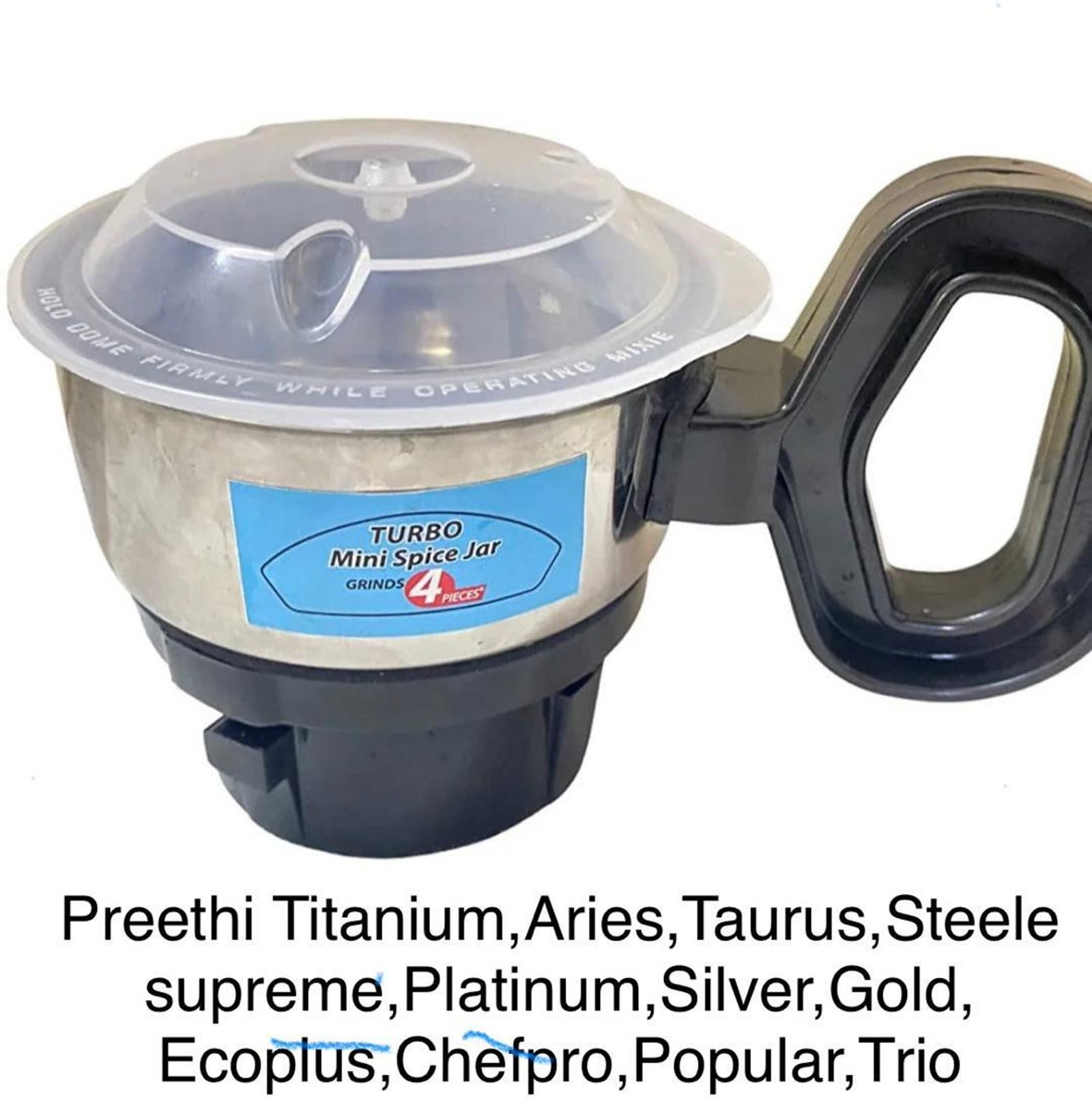 Preethi MIXER GRINDER 0.2 L TURBO MINI SPICE JAR (BLACK)