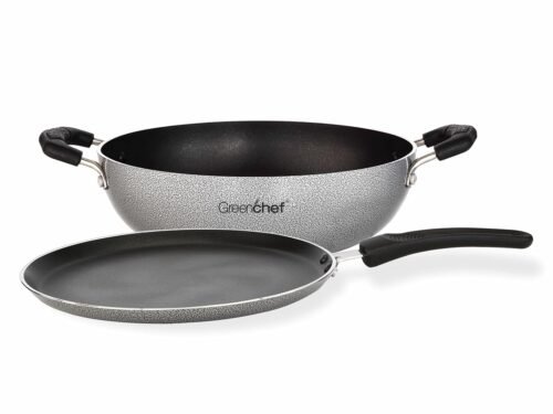 GREENCHEF TWIN PACK N/S 2PCS GIFT SET KADAI 230MM & TAWA 280MM