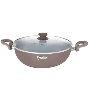 PRESTIGE CERAGLIDE DUO COOKWARE DEEP KADAI 28CM