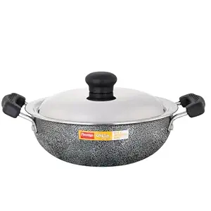 PRESTIGE OMEGA SELECT PLUS COOKWARE ROUND BASE KADAI 20CM WITH LID