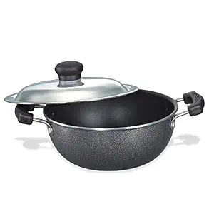 PRESTIGE OMEGA SELECT PLUS COOKWARE FLAT BASE KADAI 25CM WITH LID