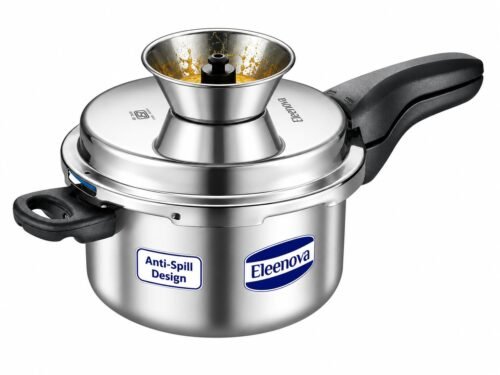 ELEENOVA PRESSURE COOKER STAINLESS STEEL COOKER 5 LTR