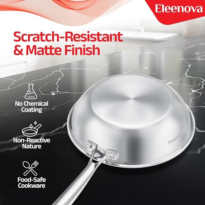 ELEENOVA TRYPLY FRY PAN 260MM - Image 4