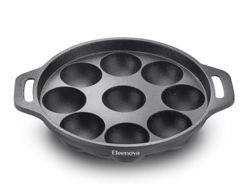 ELEENOVA CAST IRON PANNIYARKALL 200MM 9 PITS