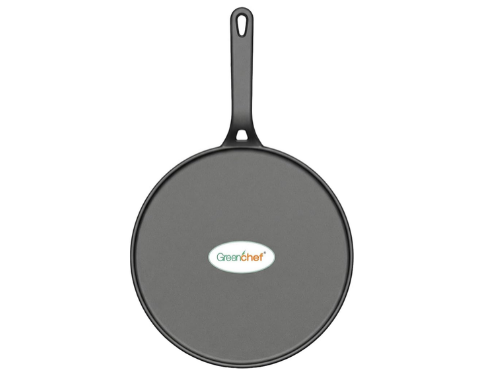GREENCHEF CAST IRON COOKWARE CLAVI LIGHTWEIGHT FLAT TAWA 280MM