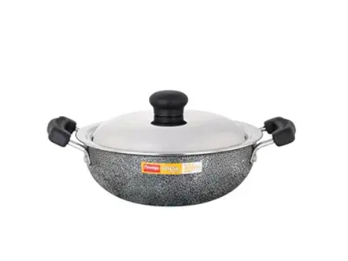 PRESTIGE OMEGA SELECT PLUS COOKWARE ROUND BASE KADAI 20CM WITH LID