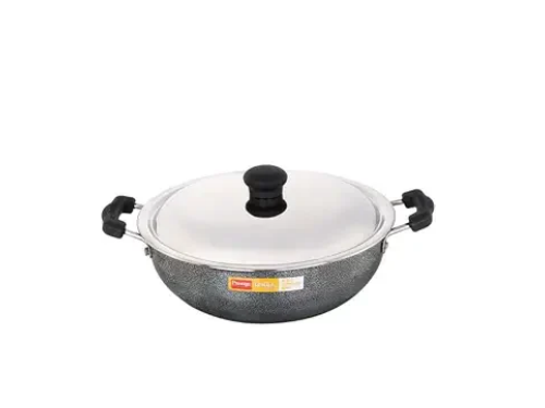 PRESTIGE OMEGA SELECT PLUS COOKWARE ROUND BASE KADAI 25CM WITH LID