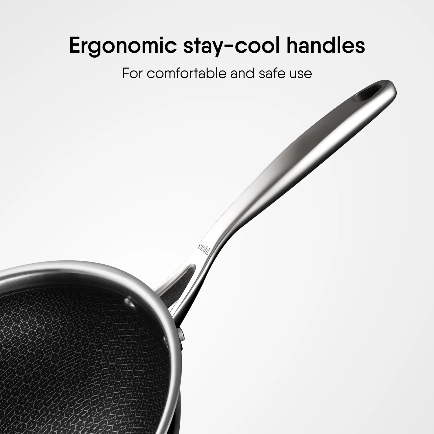 STAHL DEEP FRYPAN ARTISAN HYBRID HEXARIDGE 26CM - Image 4
