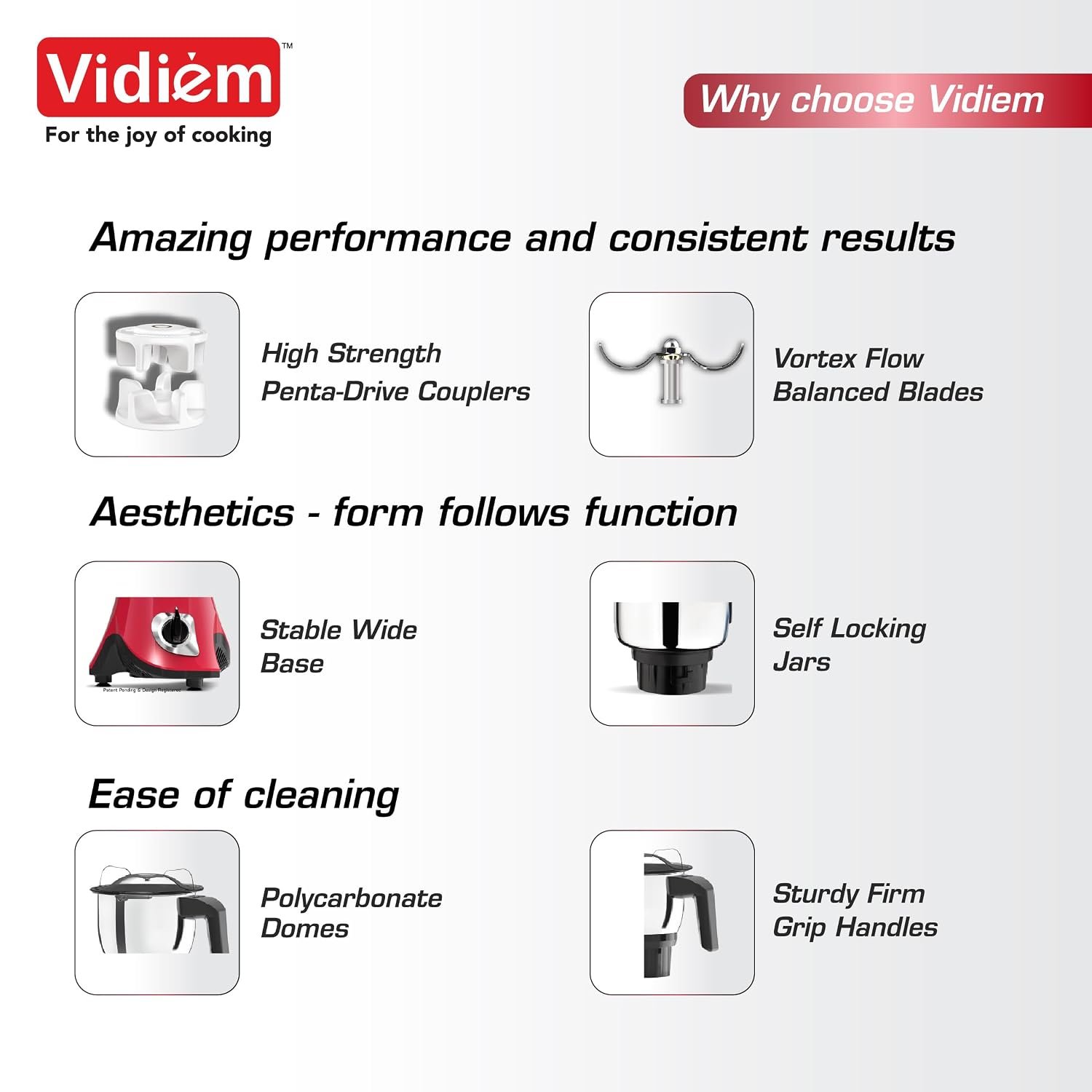 VIDIEM MIXER GRINDER EVA ROYAL 750W - Image 4