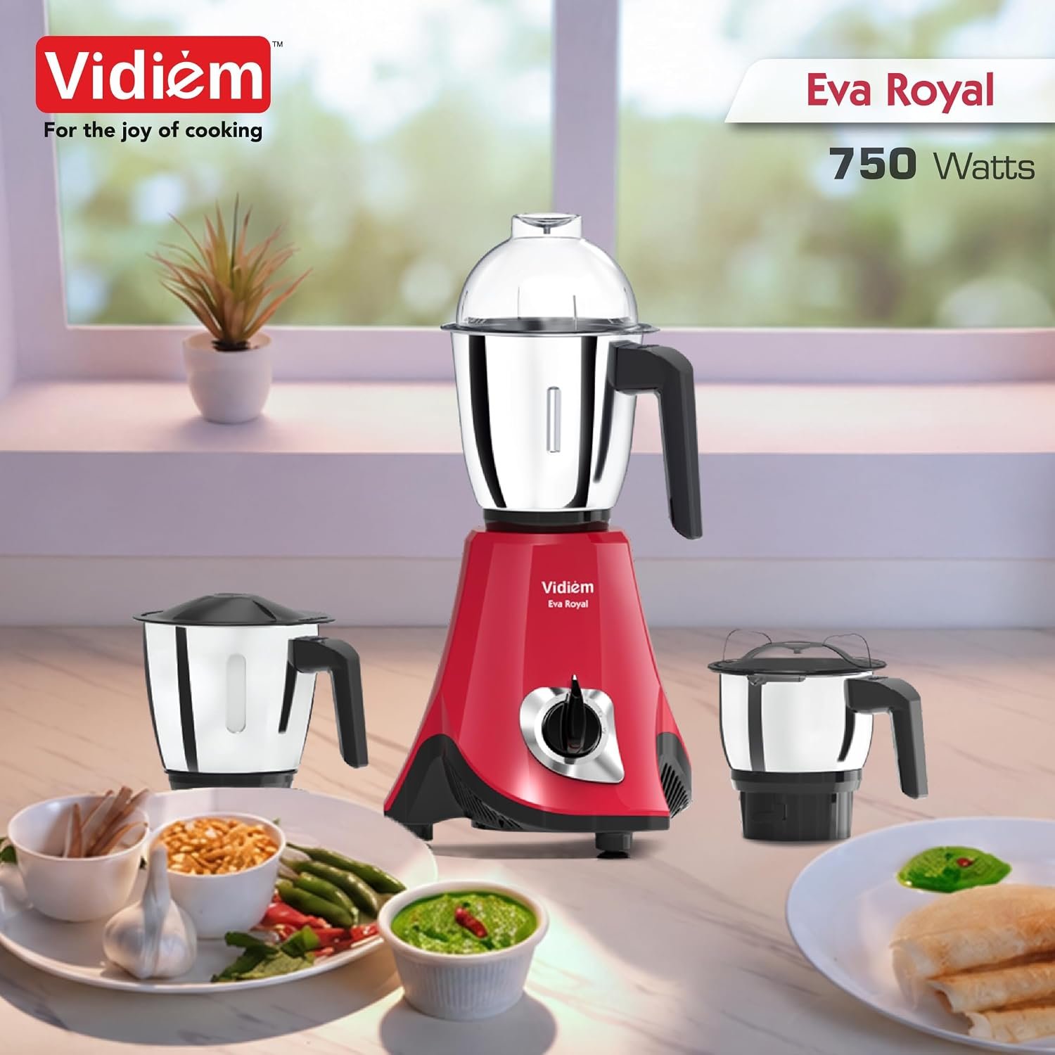 VIDIEM MIXER GRINDER EVA ROYAL 750W - Image 2