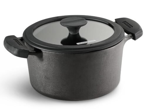 TRAMONTINA TITANEX CASSEROLE WITH GLASS LID 24CM