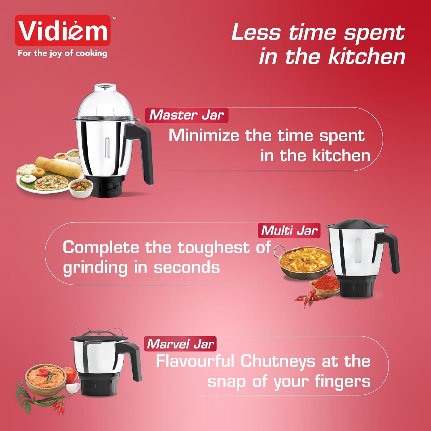 VIDIEM MIXER GRINDER EVA ROYAL 750W - Image 6