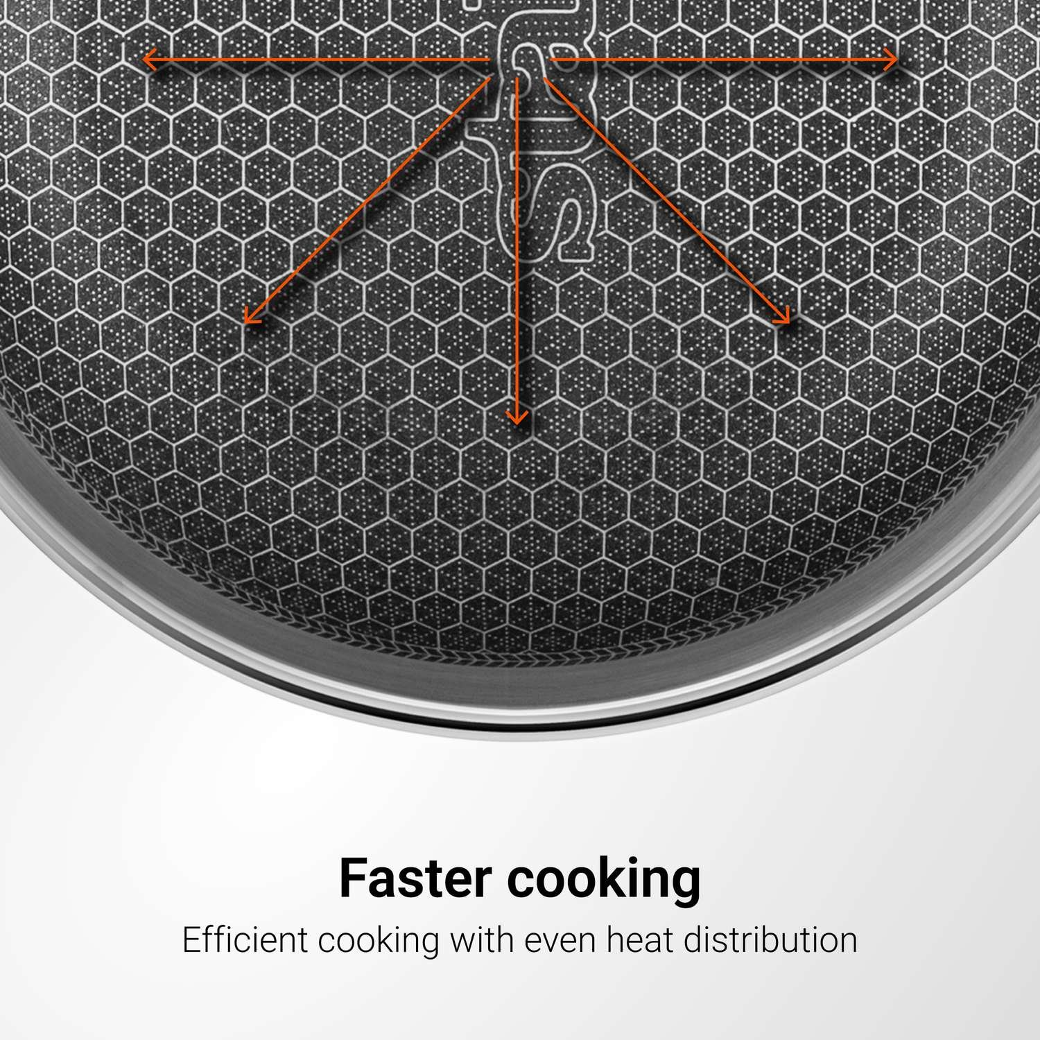 STAHL FRYPAN ARTISAN HYBRID HEXARIDGE 16CM - Image 5