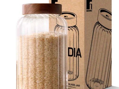 BERGNER ACADIA HIGH BOROSILICATE GLASS JAR 1.8L