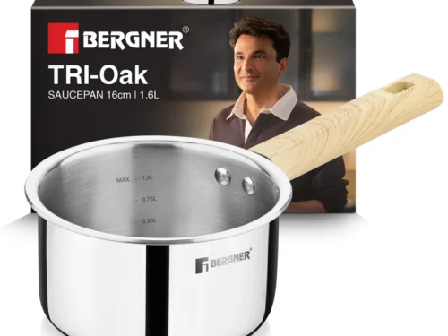 BERGNER TRI-OAK TRIPLY SAUCEPAN 16CM