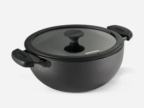 TRAMONTINA TITANEX KADAI WITH GLASS LID 26CM