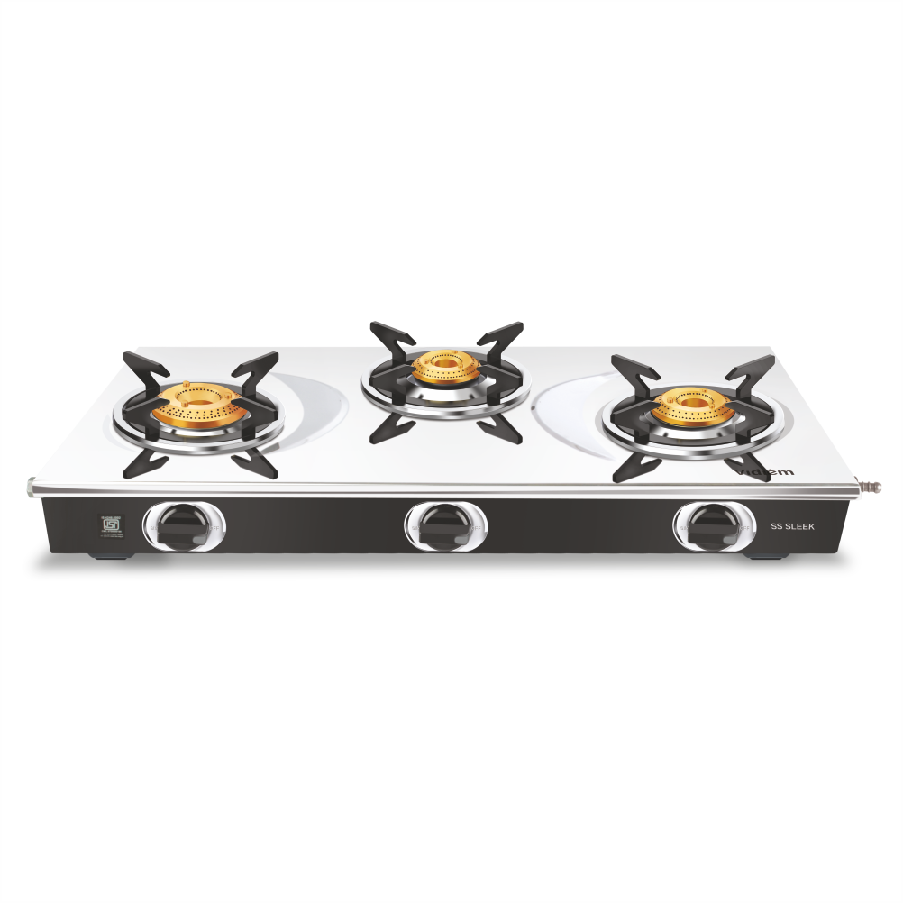 VIDIEM GAS STOVE SS SLEEK 3B