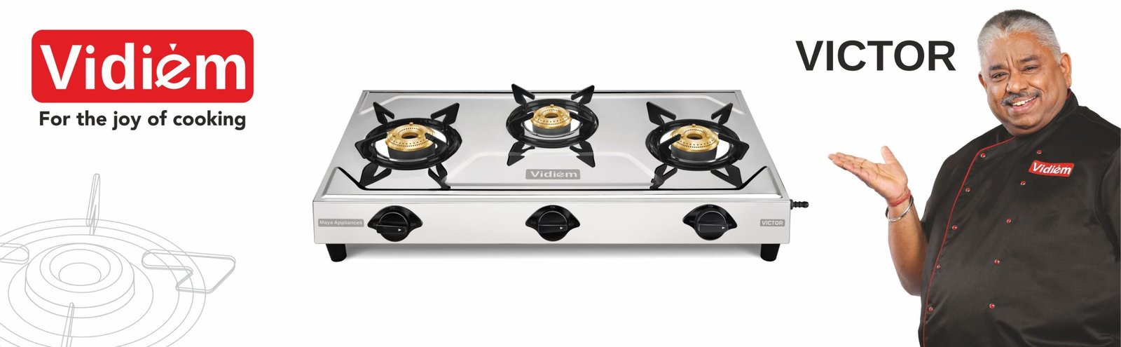 VIDIEM GAS STOVE VICTOR 3B